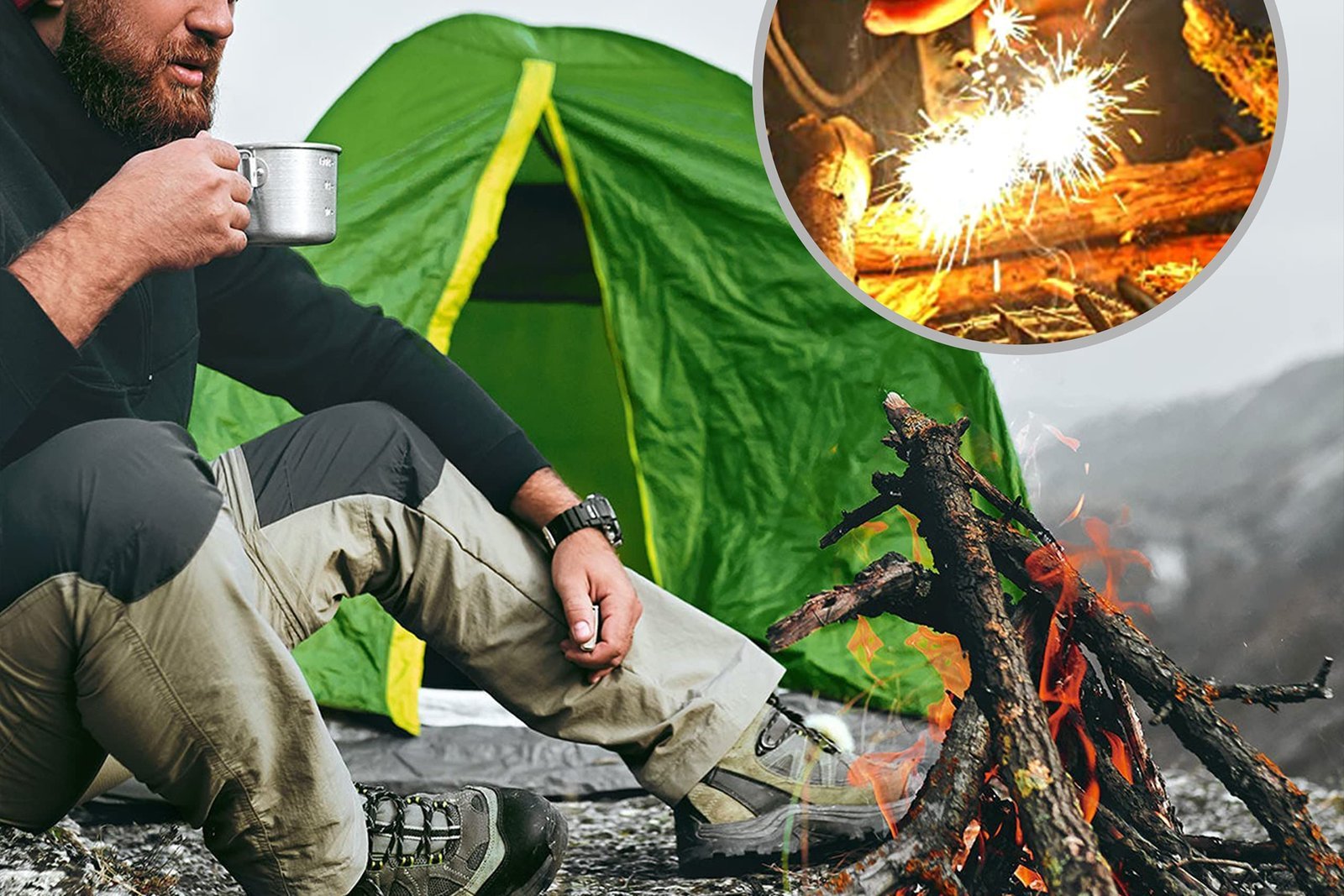 Camping stove lighting