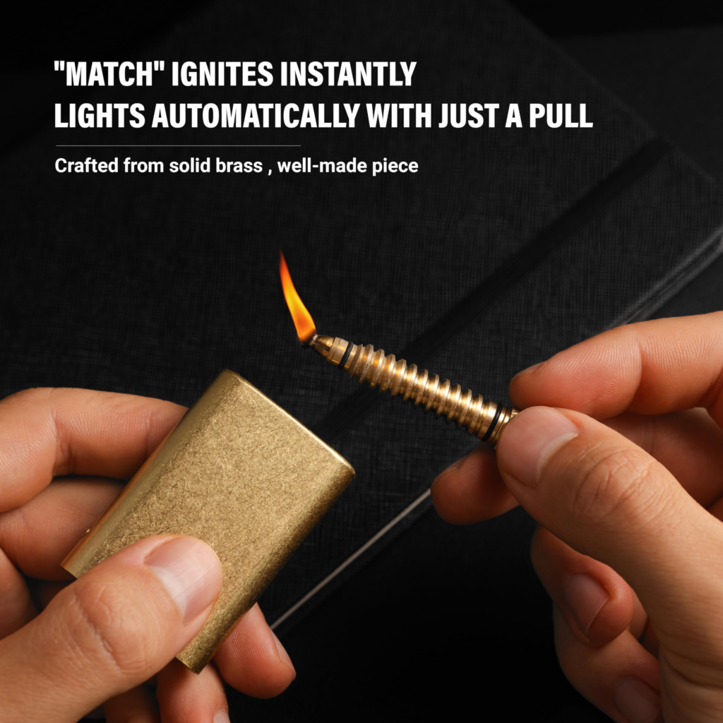 Survival Match Lighter Kit – Fuel + Striker Included
