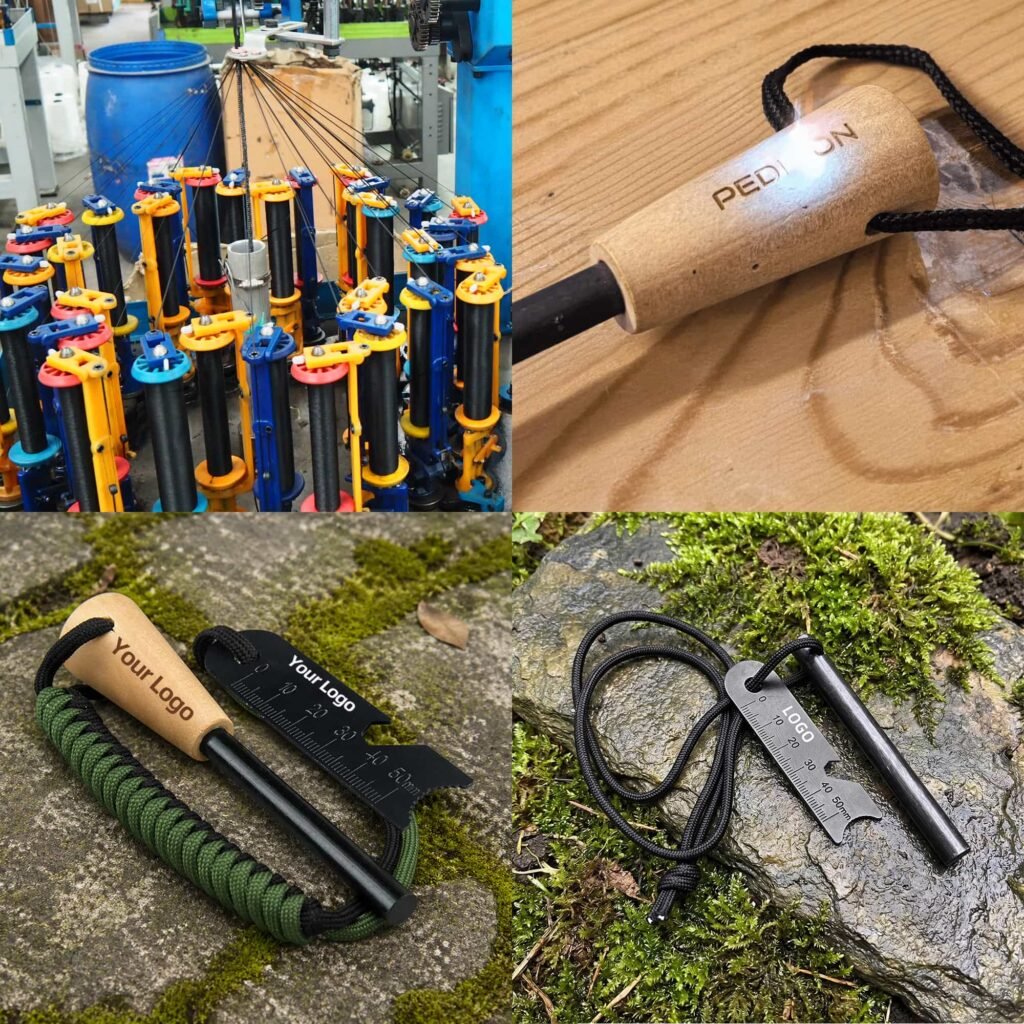 private label ferro rod and fire starter kit