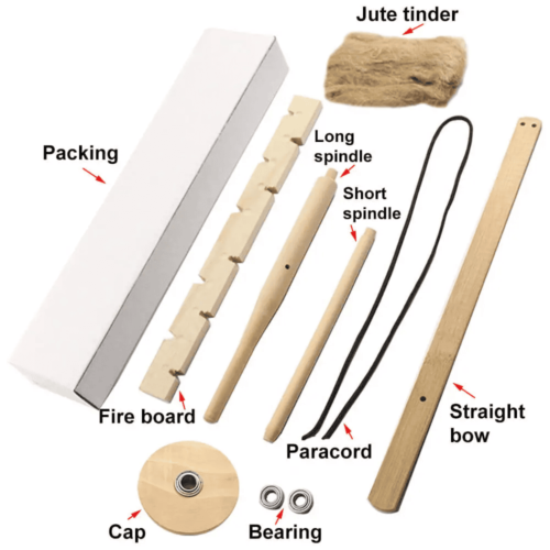 bow drill fire starter kit 1673934253260