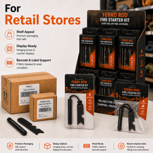 Bulk Ferro Rods for retail stores