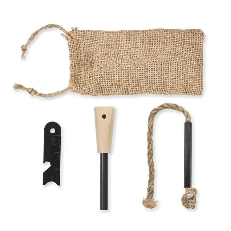 High-quality ferro rod bulk FRC19 survival fire starter tool with multi-function scraper and lanyard for camping.