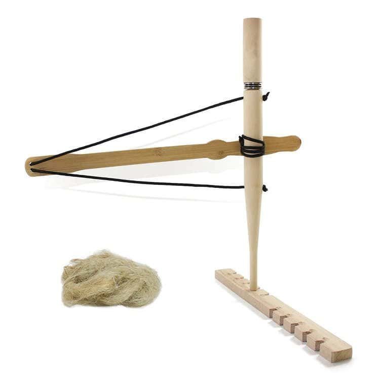 FRC14 wooden bow drill kit featuring a high-quality spindle and bow, an essential addition to any wholesale fire starter kit or ferro rod bulk FRC14 inventory.