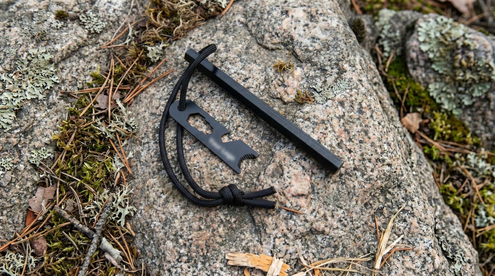 Custom ferro rod with laser engraved logo for Canadian outdoor brand